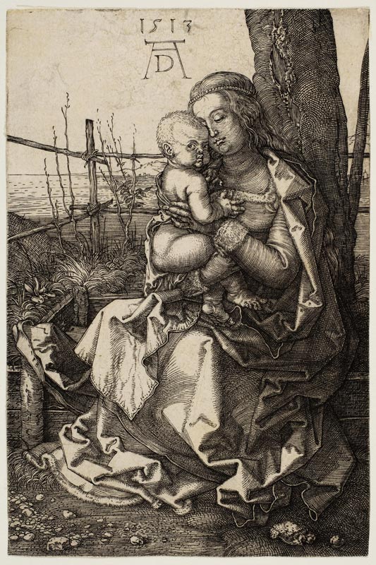Virgin and Child Seated by a Tree from Albrecht Dürer