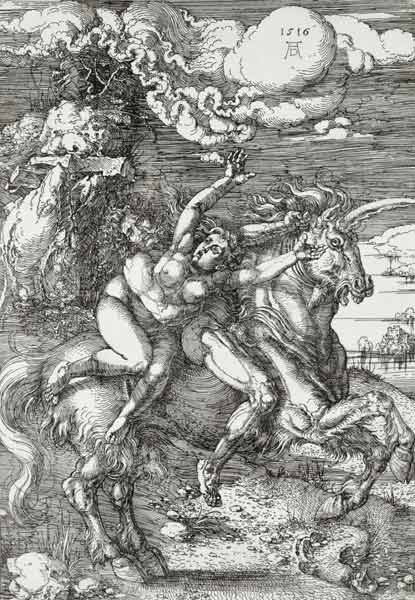 The Abduction on the Unicorn from Albrecht Dürer