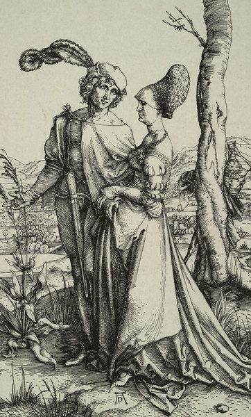 A.Dürer / Nobleman and lady.. / c.1496 from Albrecht Dürer