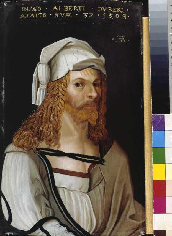 Bildnis Albrecht Dürers (im Ausschnitt nach Dürers Selbstportrait). from Albrecht Dürer