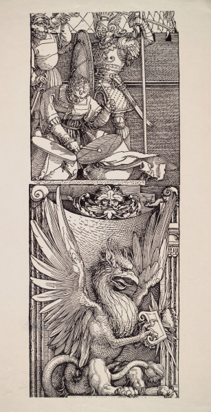 Drummer and Griffin / Dürer / 1515 from Albrecht Dürer
