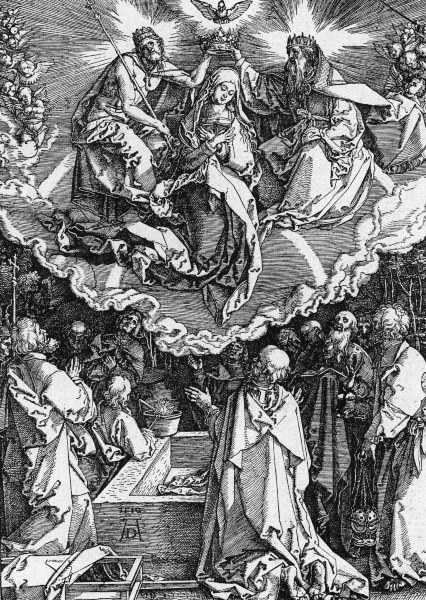 Dürer / Mary s Assumption / Woodcut from Albrecht Dürer