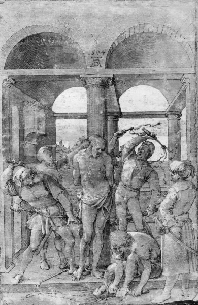 Dürer, Flagellation / fr.: Green Passion from Albrecht Dürer