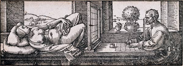 Der Zeichner des weiblichen Modells from Albrecht Dürer