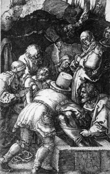 Dürer,Entombment/Small Passion,Cop.Engr. from Albrecht Dürer