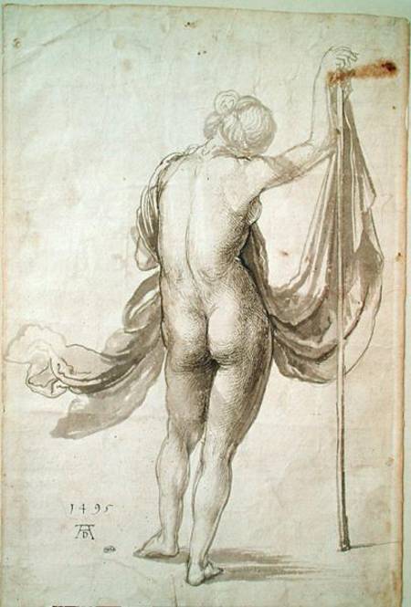 Nude Study or, Nude Female from the Back from Albrecht Dürer