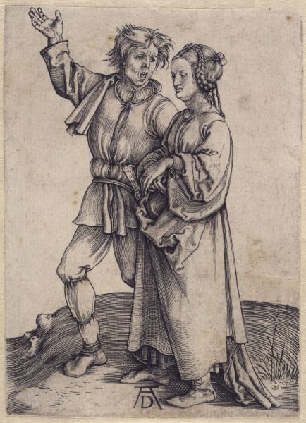 The Farmer and his Wife / Dürer / 1495 from Albrecht Dürer