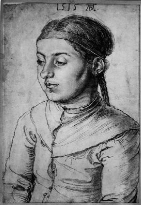 A.Dürer, Port.of a Young Girl / 1515