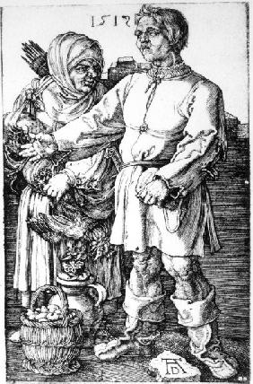 Dürer, Peasants at the Market/Engr./1519