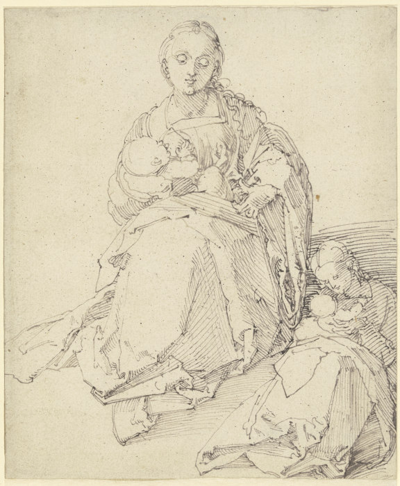 Zwei Studien zu einer Maria mit Kind from Albrecht Dürer