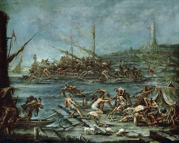 The Embarkation of the Galley Slaves from Alessandro Magnasco