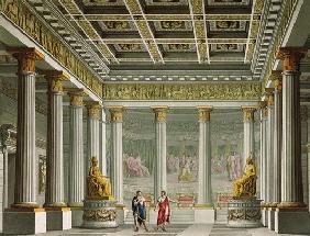 The Audience Hall in the Palace of Aegistheus, design for the ballet 'Orestes' at La Scala Theatre,