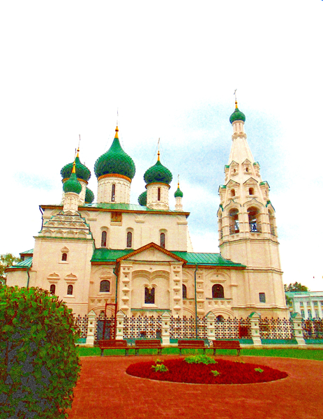 cathedral with the green domes from Alex Caminker