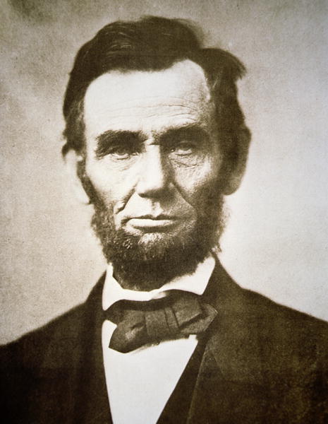 Abraham Lincoln (1809-65) 1863 (b/w photo)  from Alexander Gardner
