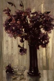 Vase with violet flowers from Alexander Koester