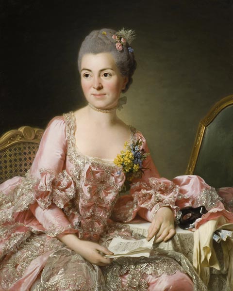 Portrait of Marie-Suzanne Giroust, Madame Roslin (1734-1772) from Alexander Roslin