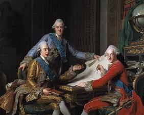 King Gustav III of Sweden (1746-92) and his Brothers