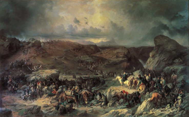 Army of Alexander Suvorov Crossing the St. Gotthard Pass in September 1799 from Alexander von Kotzebue