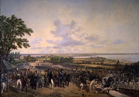 King Carl XIV Johan (1763-1844) of Sweden Visiting the Canal Locks at Berg in 1819 from Alexander Wetterling