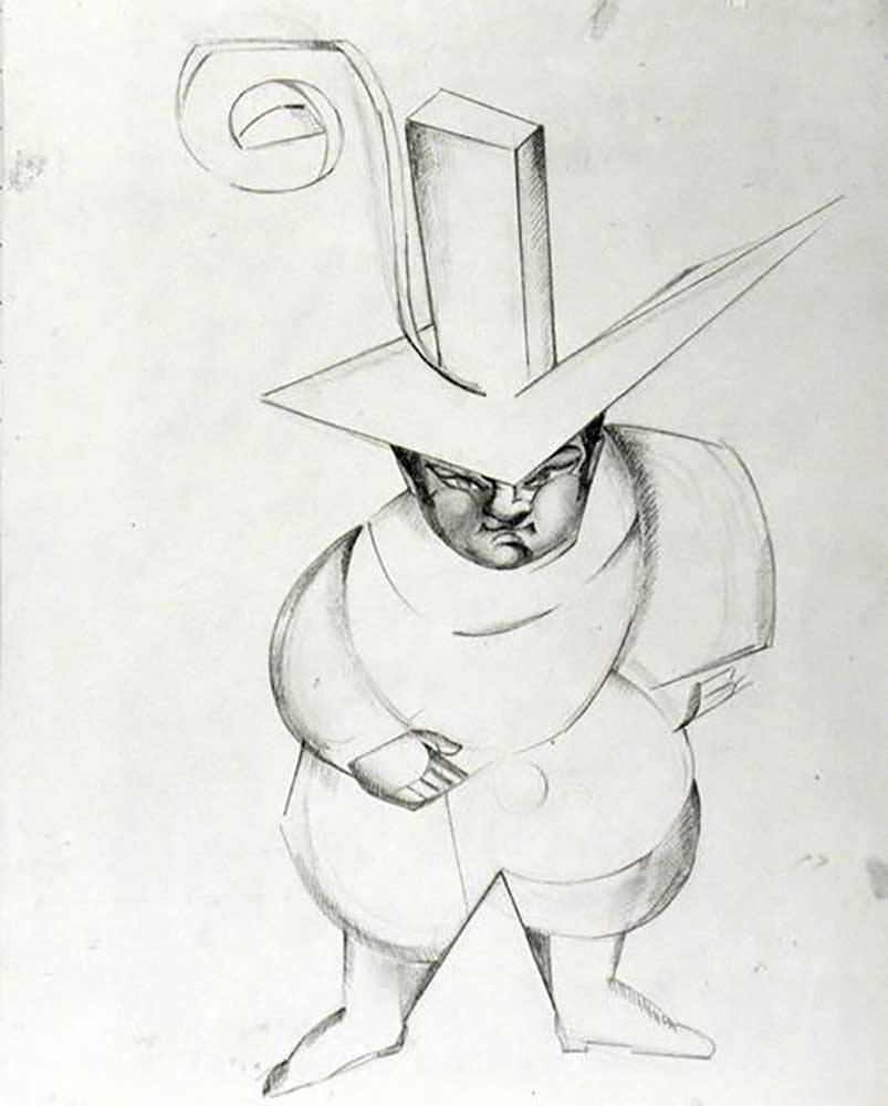 The Governor, costume design, 1921 from Alexandra Exter