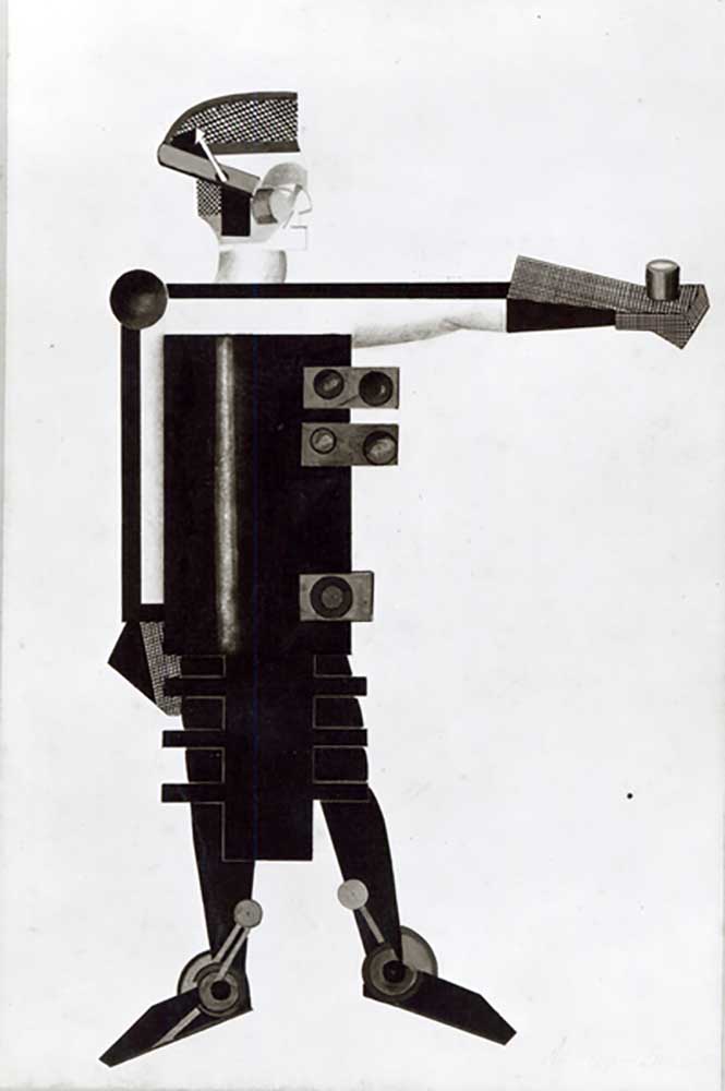 Man - costume design for the film Aelita, 1924 from Alexandra Exter