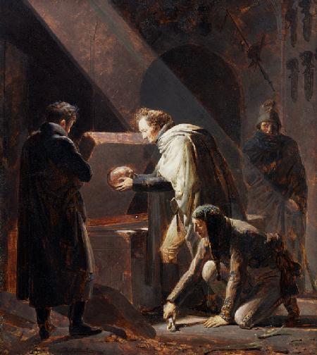 Dominique Vivant Denon (1747-1825) Replacing the bones of Le Cid in his Tomb