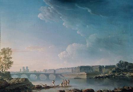 The Ile Saint-Louis and the Pont de la Tournelle from Alexandre Jean Noel