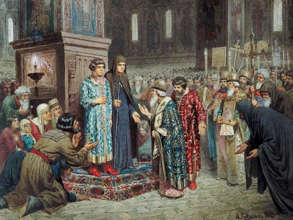 Council calling Michael F. Romanov (1596-1645) to the Reign from Alexej Danilovich Kivschenko