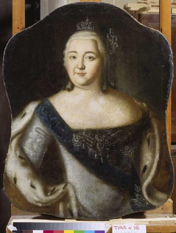 Portrait of the czarina Elisabeth Petrowna from Alexej Petrowitsch Antropow