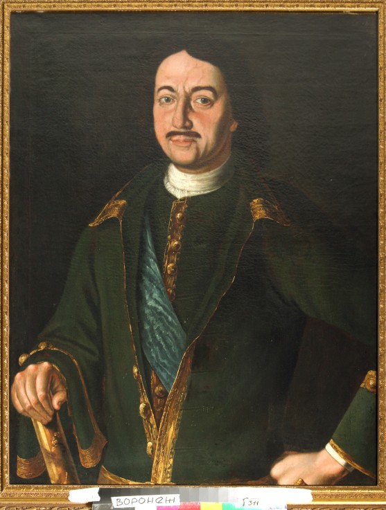 Portrait of Emperor Peter I the Great (1672-1725) from Alexej Petrowitsch Antropow