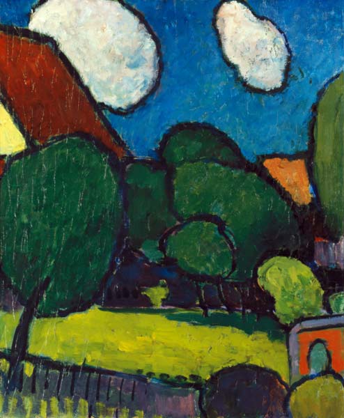 Large clouds, big trees from Alexej von Jawlensky