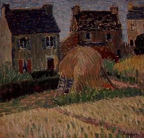 Breton houses with haystacks (Carantec) from Alexej von Jawlensky