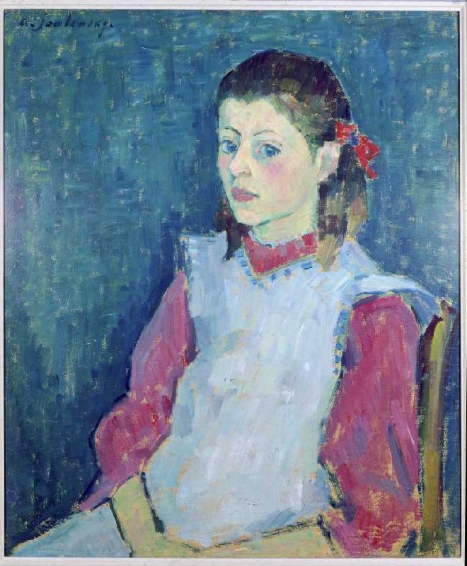Girl with a white apron from Alexej von Jawlensky