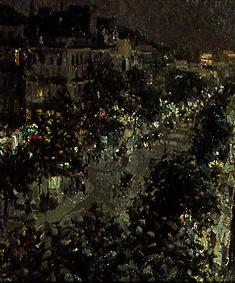 The boulevard of the Italy in Paris at night. from Alexejew. Konstantin Korovin