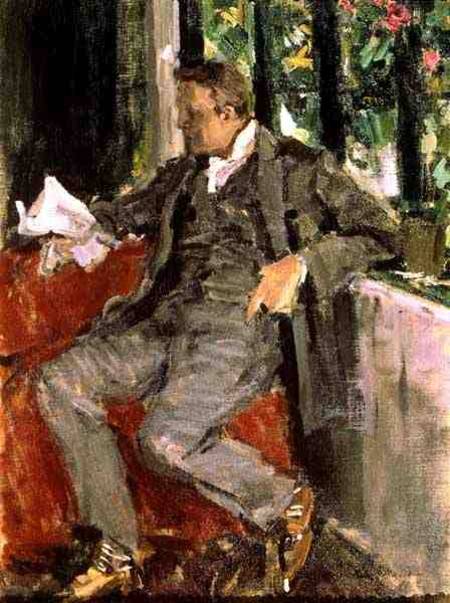 Portrait of Feodor Ivanovich Chaliapin (1873-1938) from Alexejew. Konstantin Korovin