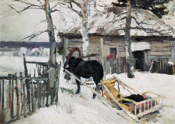 Winter from Alexejew. Konstantin Korovin