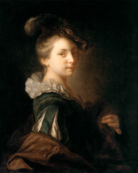 Young woman in a theatre outfit from Alexis Grimou