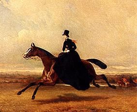 Queen Victoria to horse from Alfred Dedreux