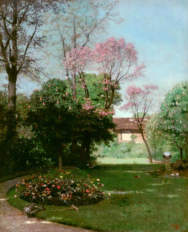 Le jardin d’Alfred Stevens from Alfred de Knyff