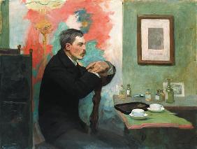 The Painter Julius Wohlers in his Studio