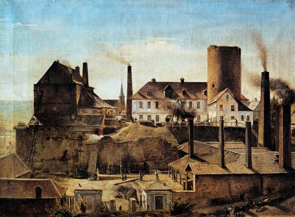 The Harkort Factory at Burg Wetter from Alfred Rethel