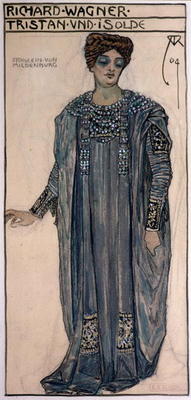Copy of a costume design for Isolde, for a production of 'Tristan and Isolde' by Richard Wagner (181 from Alfred Roller
