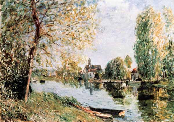 Sisley / Spring in Moret-sur-Loing from Alfred Sisley