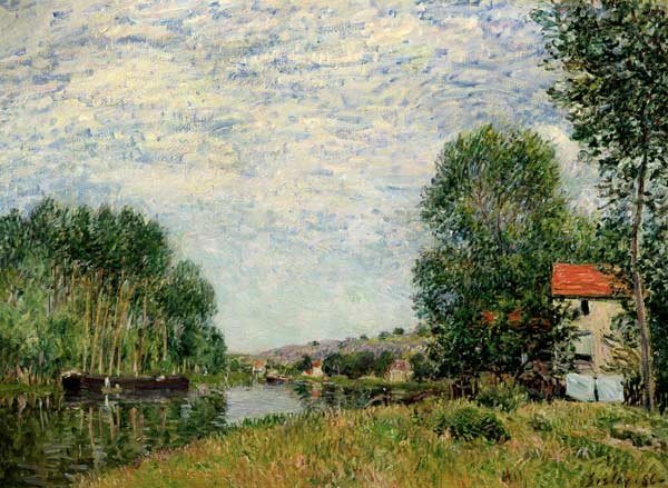 The Banks of the Loing at Moret from Alfred Sisley