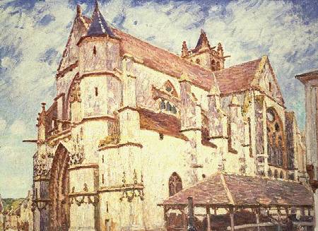 The Church at Moret, Evening from Alfred Sisley