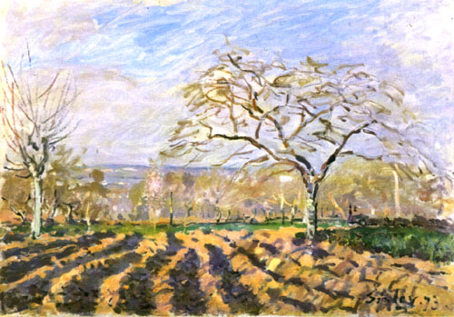 Fields or furrows from Alfred Sisley