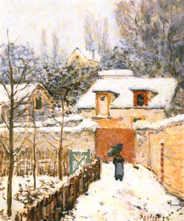 Snow at Louveciennes from Alfred Sisley