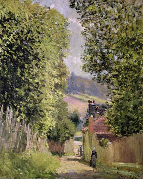 A Road in Louveciennes from Alfred Sisley