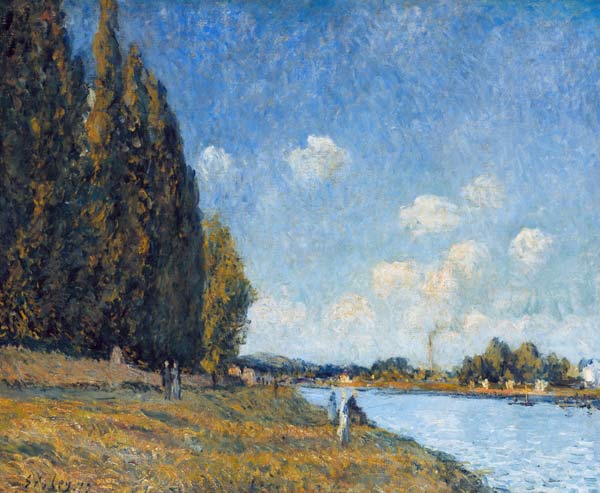 The Seine at Billancourt from Alfred Sisley
