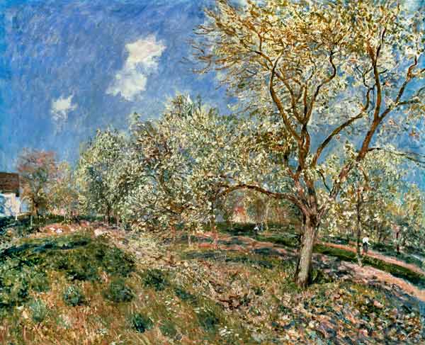 Springtime at Veneux from Alfred Sisley